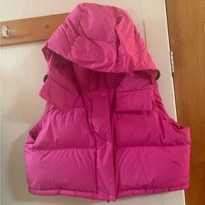 Lululemon wunder puff cropped vest